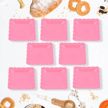 Square Plastic Dinner Plate Snacks / Breakfast, Restaurant Serving Trays Home School Coffee Hotel Kitchen Office (8 Pcs Set) - dailyneed.life