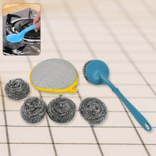 6 in 1 Kitchen Cleaning Set Handy Free Stainless Steel Scrubber - dailyneed.life