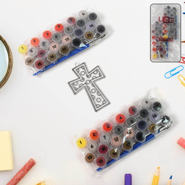 Paint by Number Kits 2 Set 20 Number Color, 6 paint brushes (2 Set) - dailyneed.life