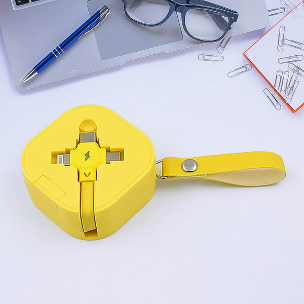 3 in 1 Charger Cable, Retractable Type, Compatible with Smartphones (1 Pc) - dailyneed.life