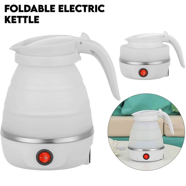 Travel Folding Electric Kettle 600W - (304 Stainless Steel & Silicone) - dailyneed.life