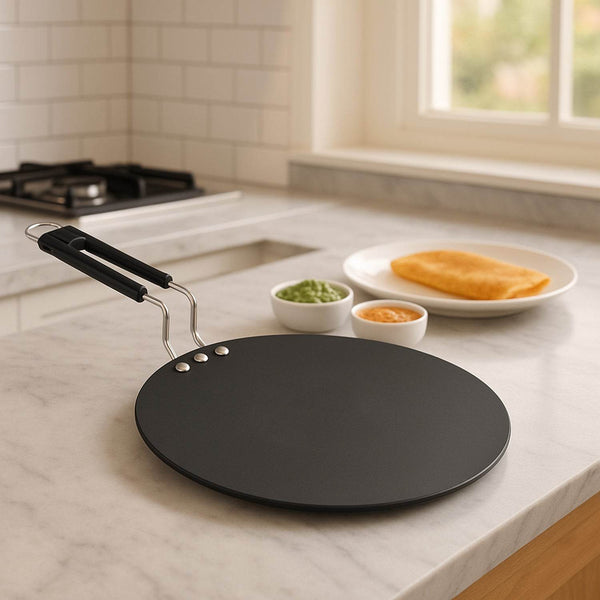 Compact Non-Stick Flat Roti Tawa (9 inch / 1 Pc) - dailyneed.life