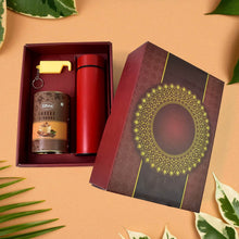 Personalized Temperature Water Bottle, 2in1 Keychain Coffe Chocolate (With Attractive Peacock Box / 3 Pc Set / Mix Color Bottle) - dailyneed.life