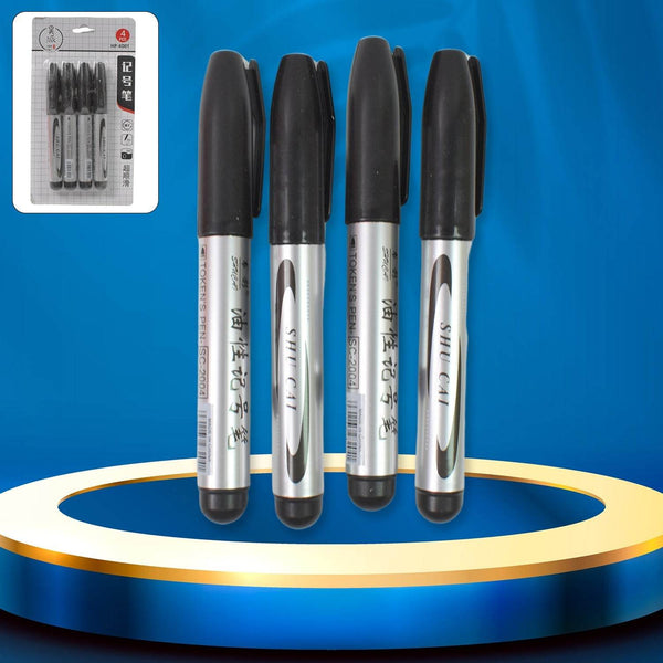 Black Marker used in all kinds of school, college (4 Pcs Set) - dailyneed.life