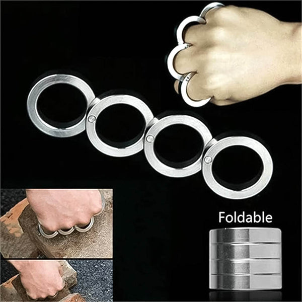 Portable 4 Finger Ring Unique Rotating Folding Ring (1 Set) - dailyneed.life