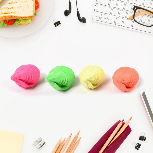 Shankh Shape Eraser Rubber (1 Pc / Mix Colour & Design) - dailyneed.life