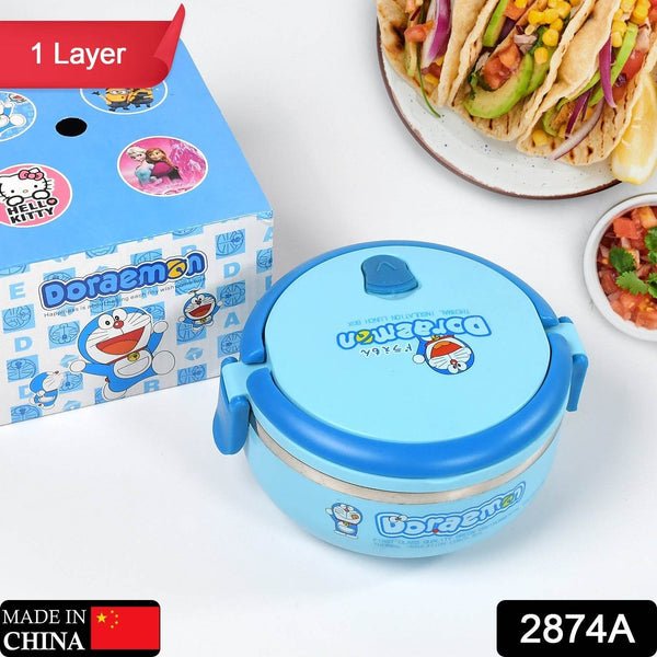 Single Layer Doraemon Steel Lunch Box High Quality Premium Lunch Box For Office & School Use - dailyneed.life