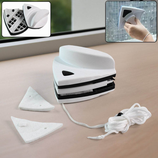 DOUBLE FACE GLASS CLEANER WINDOW SQUEEGEE, MAGNETIC WINDOW WASHING EQUIPMENT - dailyneed.life