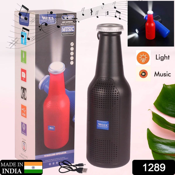 Bottle-Shaped Wireless Bluetooth Speaker with FM, USB & AUX Support - dailyneed.life