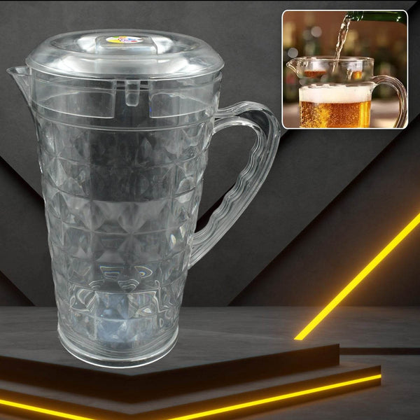 Mocktail Pet Jug Plastic Jug With lid, Drinking Beverage Jag, Transparent Tableware Reusable BPA Free, Plastic Water jug for Home use, Perfect for Home, Restaurants - dailyneed.life