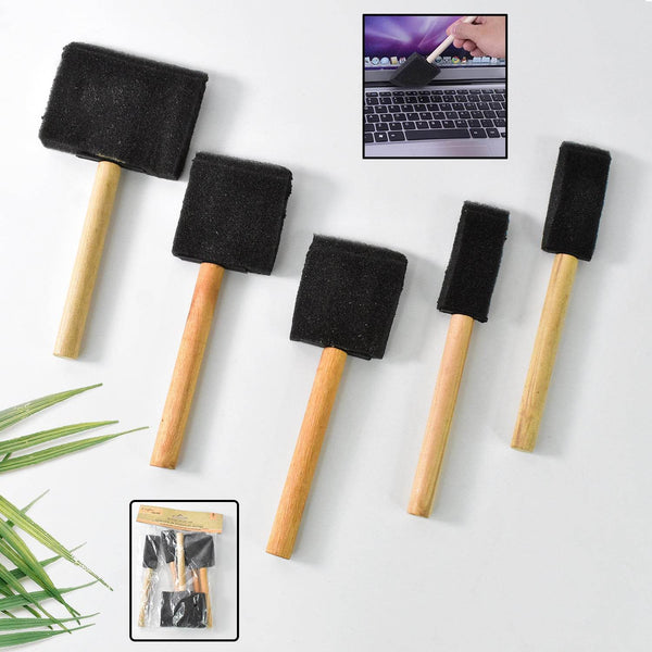 Multipurpose Sponge Brushes for Painting with Wooden Handles - dailyneed.life
