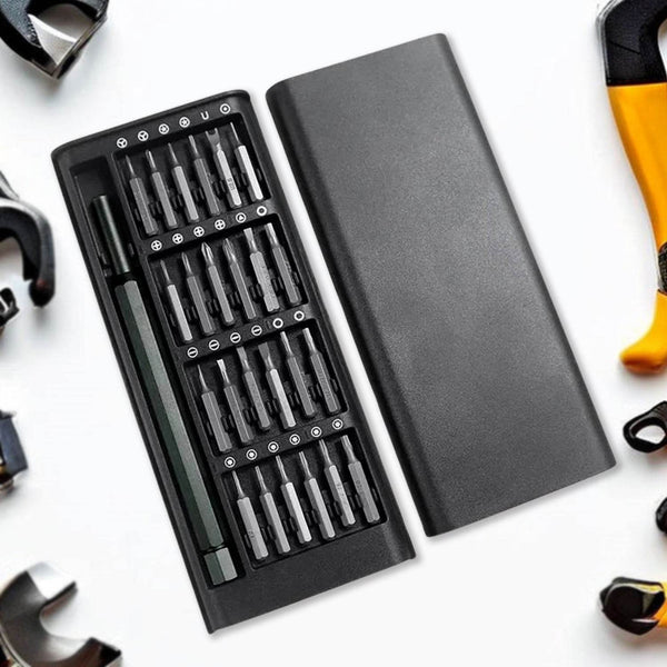 Aluminium 24 in 1 Precision Screwdriver Set, Screwdriver Tool Set (24 Pcs Set) - dailyneed.life