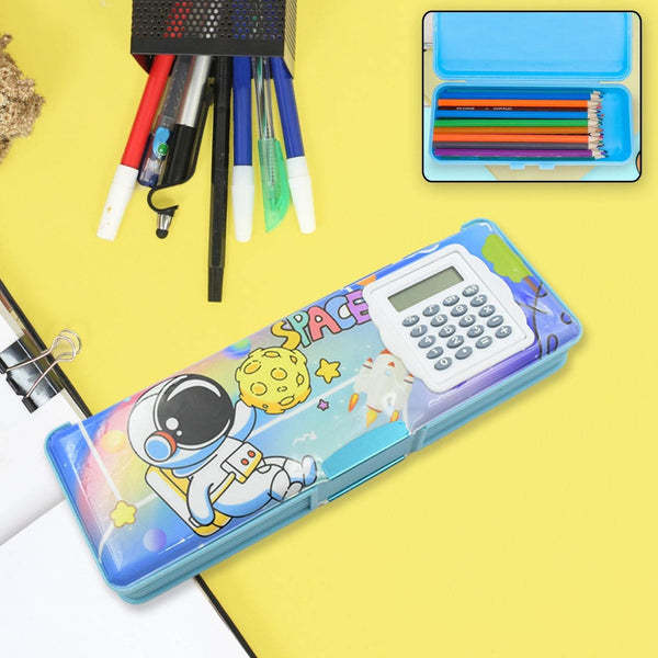 Magnetic Geometry Box - Double-Sided Pencil Case with Calculator for Students - dailyneed.life