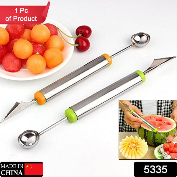 Multifunctional 2 in 1 Melon Baller - Stainless Steel Dig Scoop with Fruit Carving Knife. - dailyneed.life