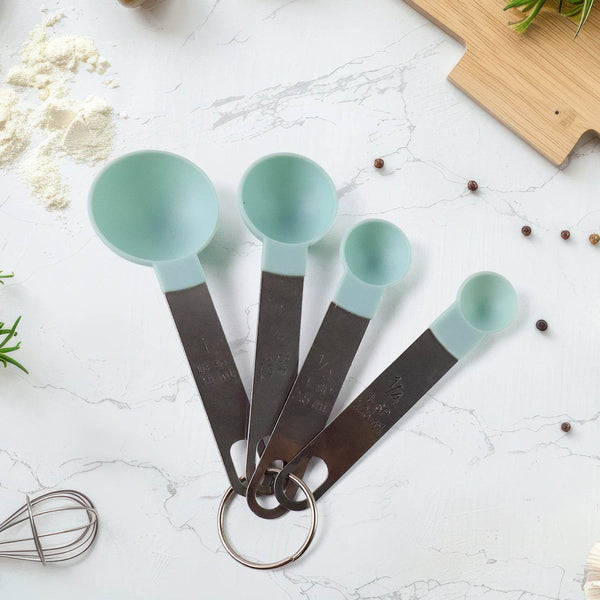 Premium Measuring Spoon Set with Stainless Steel Handles 4-Piece - dailyneed.life