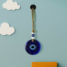 Decorative Evil Eye Wall Hanging Nazar Protector Charm with Beads, Wind Chime (1 Pc) - dailyneed.life