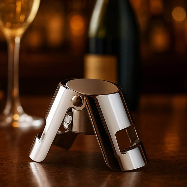Stainless Steel Sealed Sparkling Champagne Bottle Stopper Big size - dailyneed.life