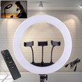 18 Inch LED Ring Light with 3 Colour Modes & 3 Mobile Holders, Remote Control (1 Set) - dailyneed.life