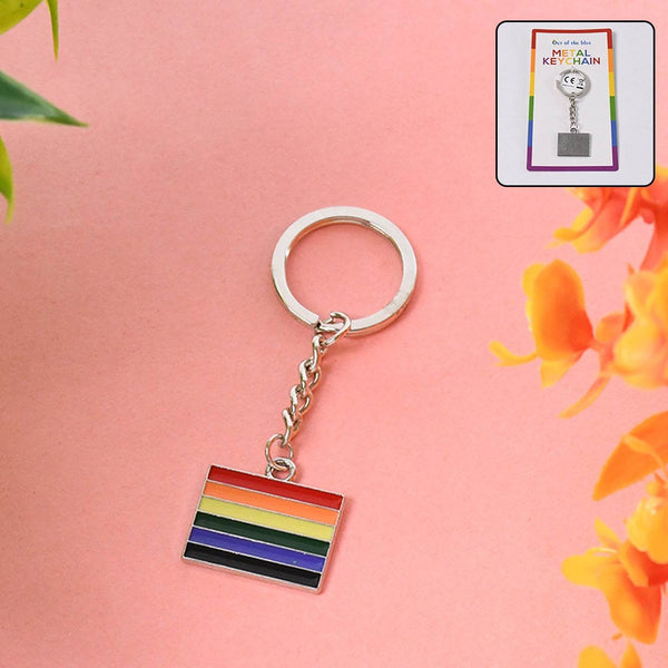 Rainbow Design Metal Keyring Key Chain (1 Pc Mix Design) - dailyneed.life
