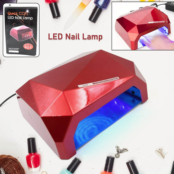 36W LED Nail Dryer, Curing Nail Polish UV Gel Diamond Shaped Nail Dryers (1 Pc) - dailyneed.life