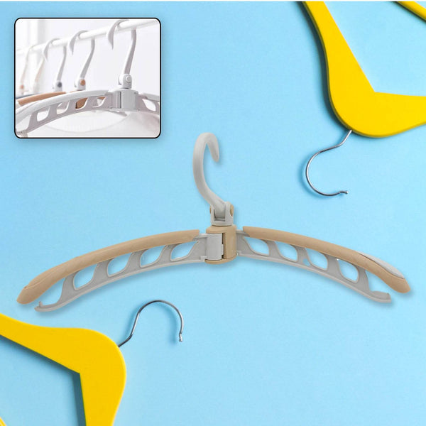 Portable Folding Clothes Hanger (1 Pc): 360° Rotation, Travel, Adjustable - dailyneed.life
