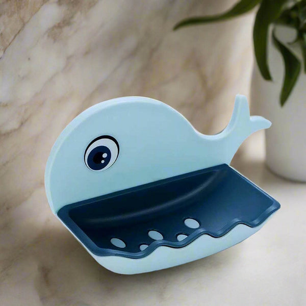 Fish Shape Double Layer Adhesive Waterproof Wall Mounted Soap Bar Holder Stand Rack for Bathroom Shower Wall Kitchen - dailyneed.life
