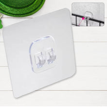 Household Self Adhesive Wall Hooks, Punch-Free Wall-Mounted Hook, Seamless Transparent No Nails Drill Waterproof Hooks for Bathroom, Kitchen, Home (1 Pc) - dailyneed.life