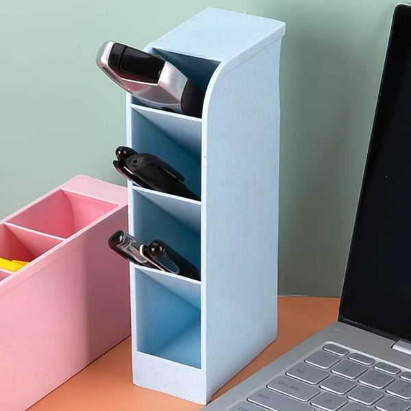 Multipurpose 4 Compartment Pen Holder Office Desktop (1 Pc) - dailyneed.life