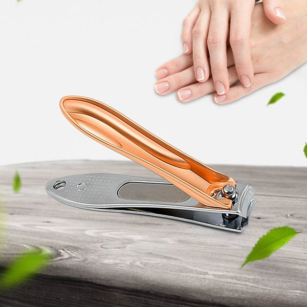 Stainless Steel Folding Portable Large Nail Clippers with Nail File (1 Pc) - dailyneed.life