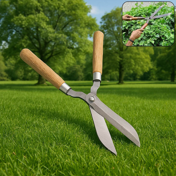 Heavy-Duty B Grade Hedge Shear with Wooden Handle - dailyneed.life