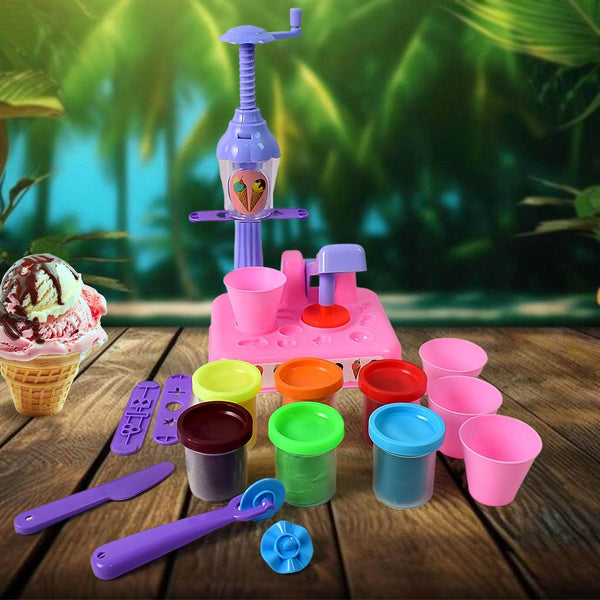 Scoop and Play Set, Color Dough for Kids Play Toys, Ice Cream Maker Machine (36 Pcs Set) - dailyneed.life