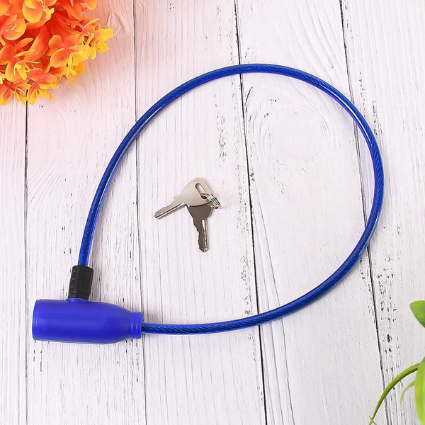 Heavy Duty Multipurpose Steel Cable Safety Lock with 2 Keys (1 Pc) - dailyneed.life