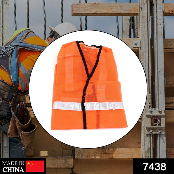 Orange Safety Jacket For Having protection against accidents usually in construction area's. - dailyneed.life