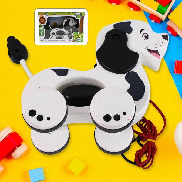 Dog Pull Along Toddler Toy with Attractive Design (1 Pc) - dailyneed.life