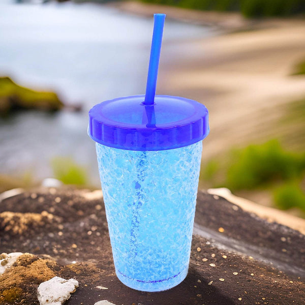 Plastic Reusable Sipper Tumbler with Lid and Straw (1 Pc / 500 ML / Mix Color / 1 Pc) - dailyneed.life