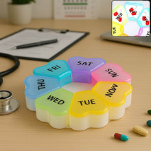 7-Day Round Weekly Pill Organizer Box (1 Pc) - dailyneed.life