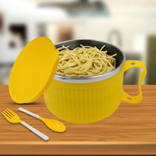 Safe Double-Layer Maggie Bowl with Lid & Handle – Versatile Bowl for Cereals, Fruits, Ramen & More - dailyneed.life