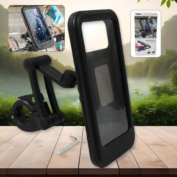 360 Rotation Bike Phone Mount Waterproof Cell Phone Holder (1 Pc) - dailyneed.life