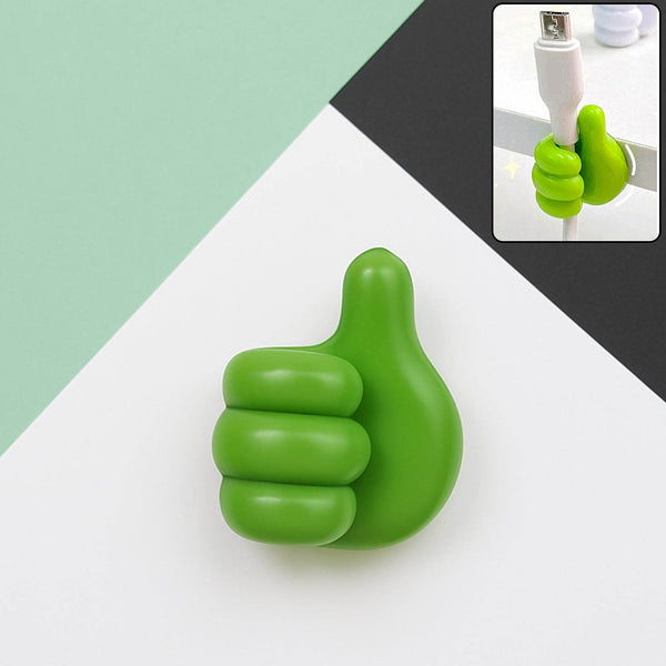 Green Multifunctional Multi functional Hand Shape Wall Clip Hanger Keys Cable Holder - dailyneed.life