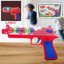 Plastic Gear Simulation Laser Toy Gun – 3D Lights, Music & Rotating Gear (1 Pc, 3+ Years) - dailyneed.life