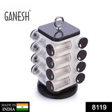 Ganesh Multipurpose Revolving Spice Rack With 16 Pcs Dispenser each 100 ml Plastic Spice ABS Material 1 Piece Spice Set 1 Piece Spice Set (Plastic) - dailyneed.life