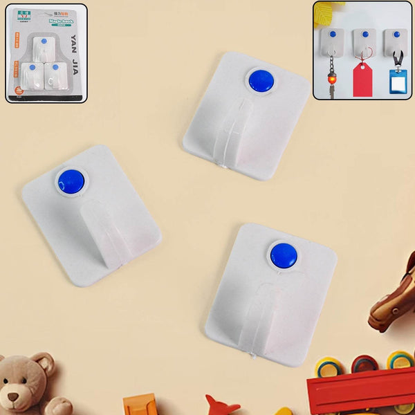 3-Piece Self-Adhesive Wall Hooks Set - dailyneed.life