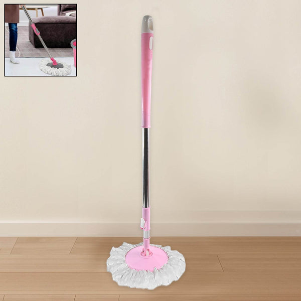 Home Cleaning Stainless Steel 360° Rotating Pole - Microfiber Mop with Adjustable Rod Stick Mix Color) - dailyneed.life