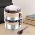 Ganesh Steko-2 Double Layer Stainless Steel Insulated Lunch Box Set - dailyneed.life