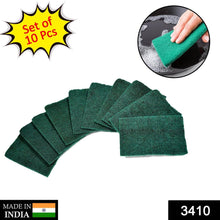 Scrub Sponge Cleaning Pads Aqua Green 10PCS - dailyneed.life