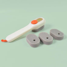 Cleaning Sponge Brush with Liquid / Soap Dispenser & With 4 Refill Brush Heads (1 Set) - dailyneed.life