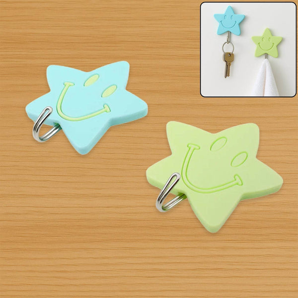 Multipurpose Strong Hook Self-Adhesive hooks for wall Heavy Plastic Hook, Sticky Hook Household For Home, Decorative Hooks, Bathroom & All Type Wall Use Hook, Suitable for Bathroom, Kitchen, Office (2 Pc Set) - dailyneed.life