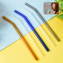 Reusable Glass Straws Clear Glass Drinking Straw (5 pcs Set) - dailyneed.life
