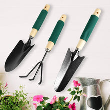 Gardening Tools - Hand Cultivator, Trowel, Heavy Duty with Ergonomic Wooden Handle for Transplanting and Digging (3 Pcs Set) - dailyneed.life