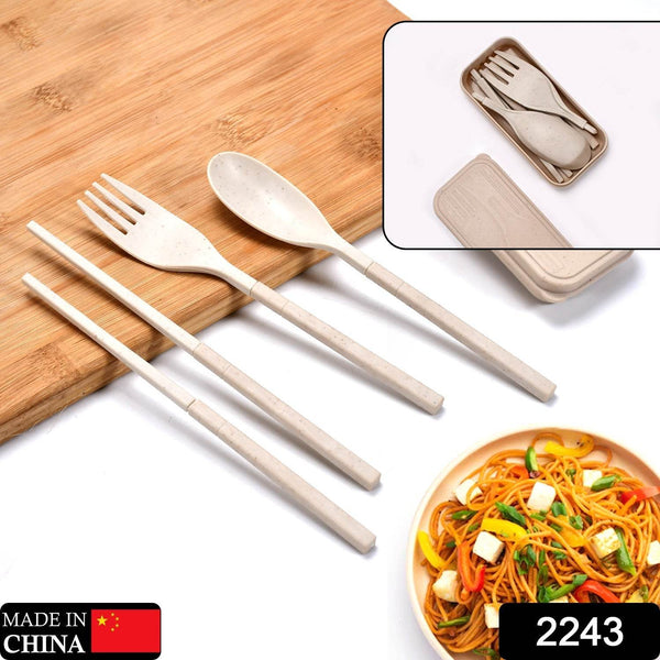 Spoon Fork Chopsticks Set Dinnerware 3PCS / Set Lunch Tableware Detachable Cutlery Portable Travel Kitchen Accessories - dailyneed.life